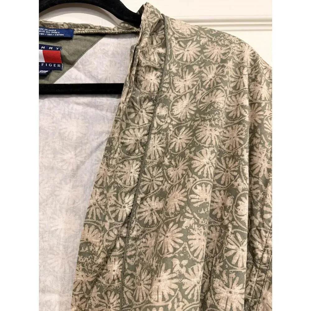 #T10 TOMMY HILFIGER 100%‎ Cotton Robe